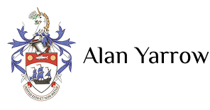 Coat of arms with unicorn and ship.