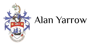Coat of arms with unicorn and ship.